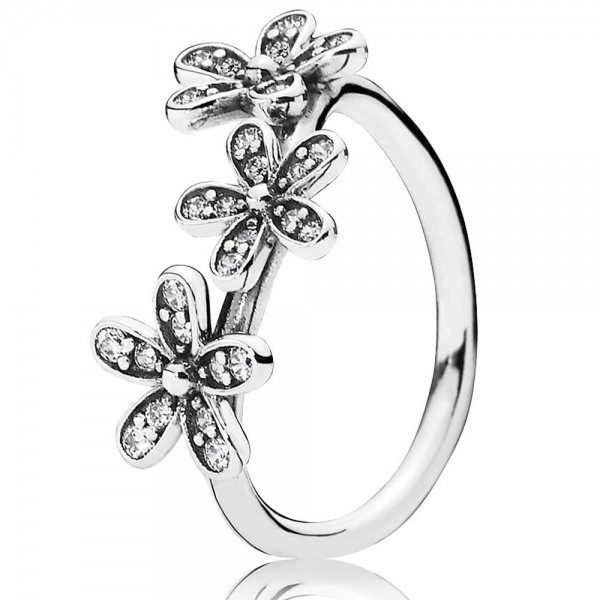 Pandora Ring-Triple Daisy Floral